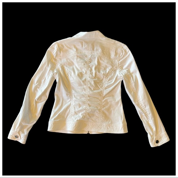 White House Black Market White Ruffle Jacket - Picture 8 of 13